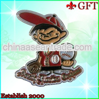 Custom design metal enamel plain lapel pin/sports plain lapel pins