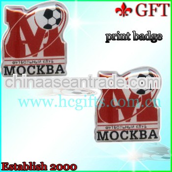 Custom design metal football patch soccer badge
