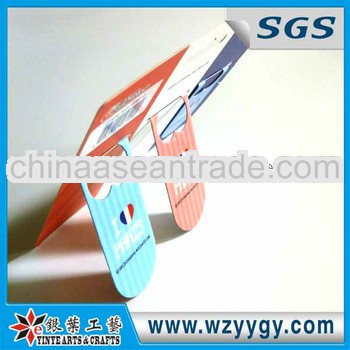 Custom foldable souvenir printed pvc bookmarks
