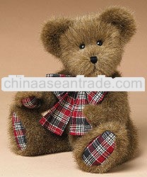 Custom high quality stuffed teddy bear plush toy with ribbon