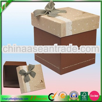 Custom made gift boxes with bowtie