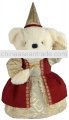 Custom soft toy queen bear doll, plush doll toy, stuffed doll toy