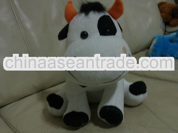 Custom stuffed cow toy, plush animal toy