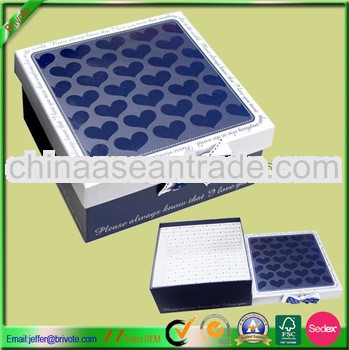 Custom wedding gift box witn bow tie