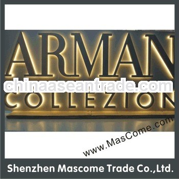 Customized Stainless steel LED letters sign