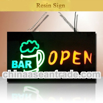 Customized image resin led sign for advertising and promotion