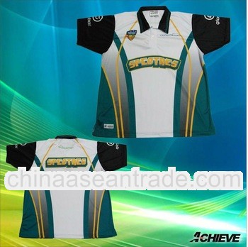 Customized sublimation racing jerseys with short sleeve
