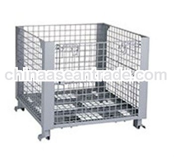 Customized warehouse steel wire pallet cage