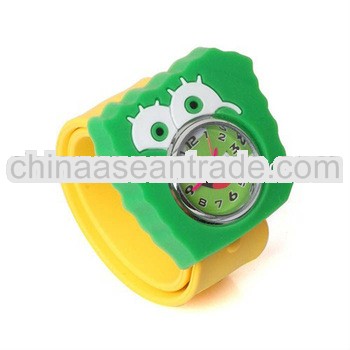 Cute SpongeBob watches/ Best Price Silicone Slap On watch For Kids/Children