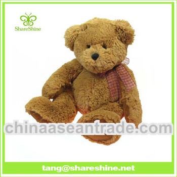 Cute brown plush teddy bear toy FOR OEM plush toy