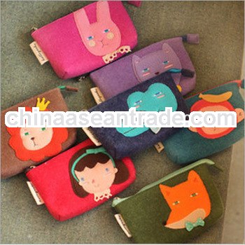Cute cartoon animals small cosmetic change purse mobile phone bag