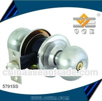 Cylindrical knob lock/double steel door knob lock