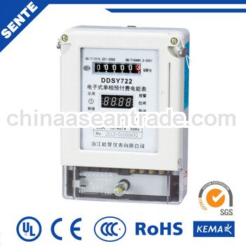 DDSY722 Type single-phase electronic pre-paid watt-hour meter