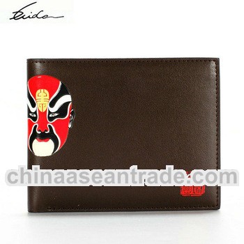 DESIGN YOUR OWN WALLET LEATHER CHINOISERIE PEKING OPERA MASKS
