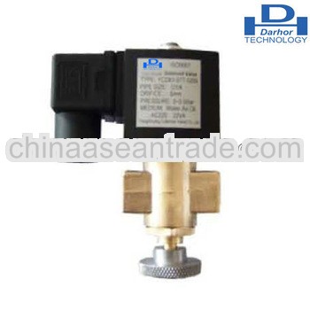 DHD61 solenoid valve for gas with manual operation