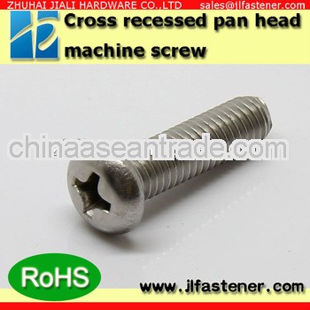 DIN7985 M2.5*25 stainless steel small pan head screw with cross