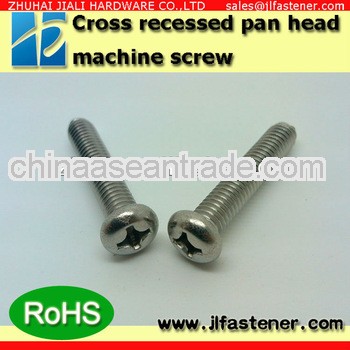 DIN7985 SUS304 M5*95 slotted pan head flat end screws