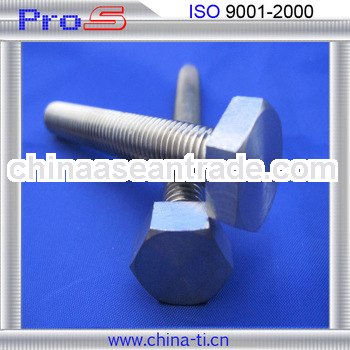 DIN933 grade 2 best price for titanium hex head bolts for sale