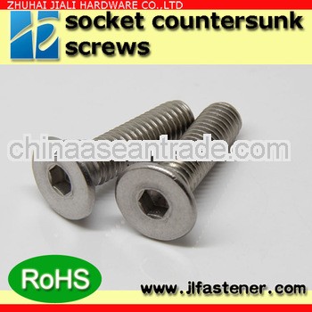 DIN 7991 Hex socket flat head fine threaded hex socket countersunk screws