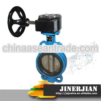 DN40-1200 PN10/16 Gear Wafer Industrial Pipe Valve