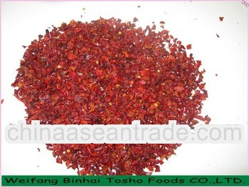 Dehydrated red chili granules