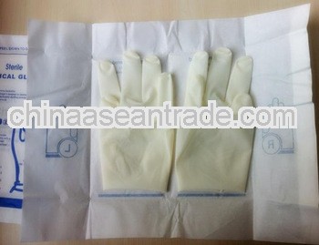 Dental supply china wohlesaler equipment hospital free samples disposable sterile latex surgical glo