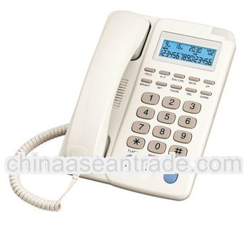 Desktop phone caller id phone with hearing aid parts