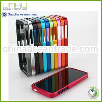 Detachable ultrathin aluminum frame bumper case for Iphone 5 5G,protective metal bumper case,twelve