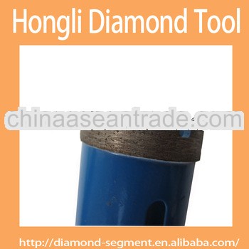 Diamond core drill bit for stone drilling