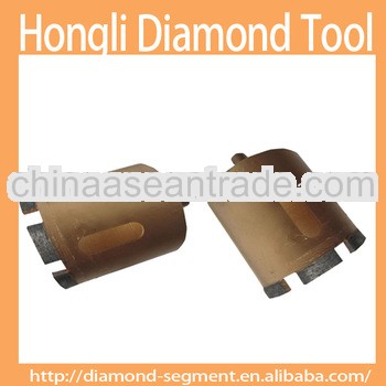 Diamond core drill bits for construction