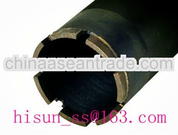 Diamond core drill bits for hard rock