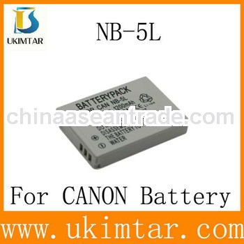 Digital camera Li-ion battery for canon NB-5L with high quality factory supply