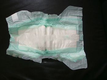 Disposable diapers are designed to fit well and hold urine.