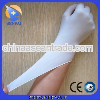 Disposable powered examination gloves latex approved CE/ISO