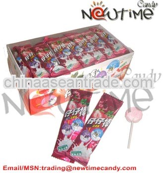 Double Flavor Fruit Lollipop Candy NTP08050B