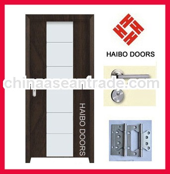 Double color Interior MDF Wooden PVC doors for rooms (HB-8154)