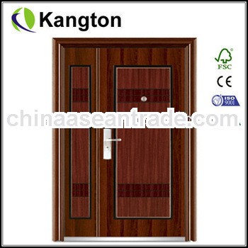 Double hung steel door
