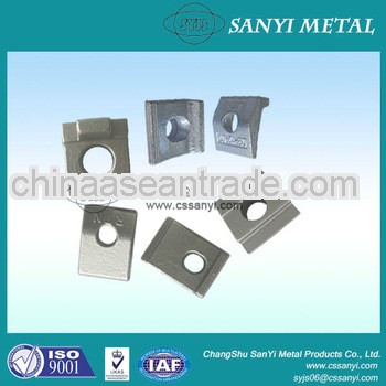 Drop forged rail clamp guide rail clamp galvanized carbon steel casting train rail clamp
