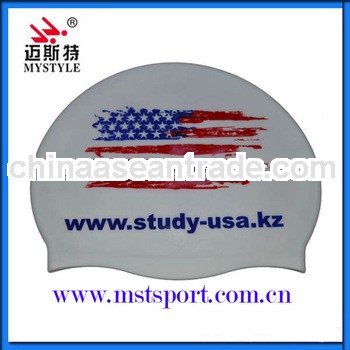 Durable novelty usa popularly swimming caps