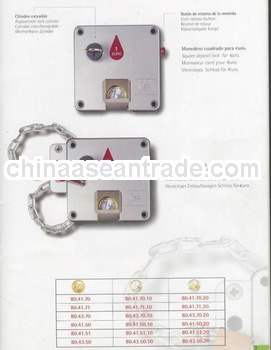 EURO Coin Lock Coin-Operated Lock (with master key)