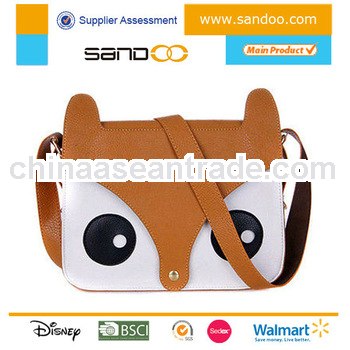 EU standard PU leather shoulder sling bag