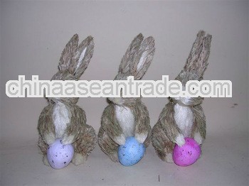 Easter styrofom bunny/straw rabbit for 2014