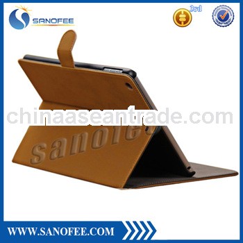 Ebay Hot Selling Luxury Suede Stand Leather Case for iPad Air
