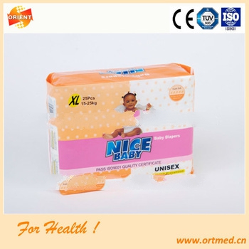 Elastic waistband soft and breathable baby diaper