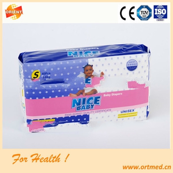 Elastic waistband velcro tape low price baby diaper