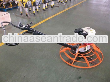 Electric Power pavement trowelling machine on polishing the road