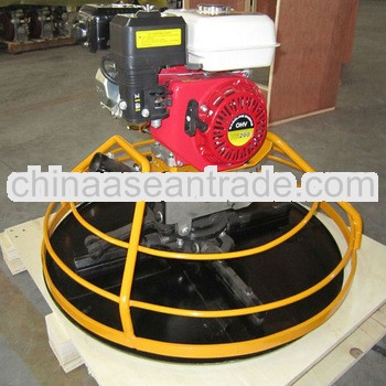 Electric portable wak behind concrete power trowel