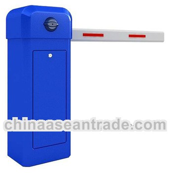 Electronic vehicle toll gate barrier for parking lot system