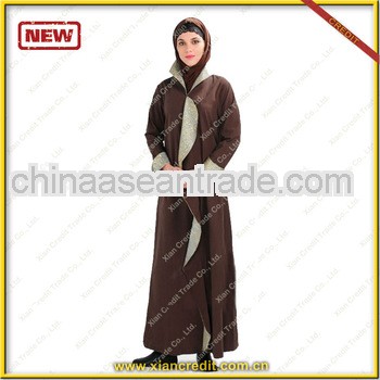 Elegant dubai Kaftan dress with knitted flower