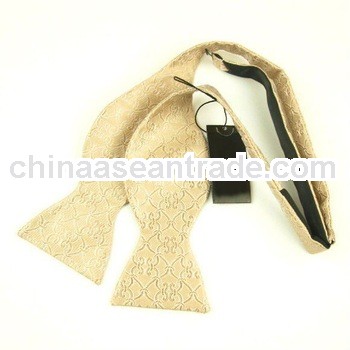 Elegant men's contract pattern microfibre self bow ties in the style of Korea